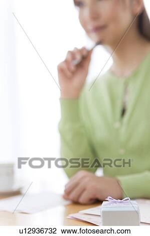 Mid Adult Woman Writing Letter View Large Photo Image Stock Image - Mid Adult Woman Writing Letter. Fotosearch