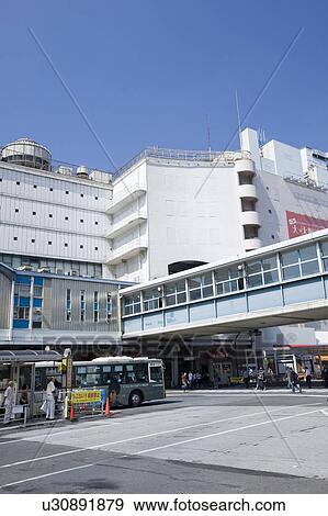 Stock Photo - Miyamasuzaka Exit of Shibuya Station. Fotosearch