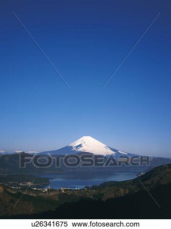 Stock Photography - Mount Fuji and Lake Ashi. Fotosearch