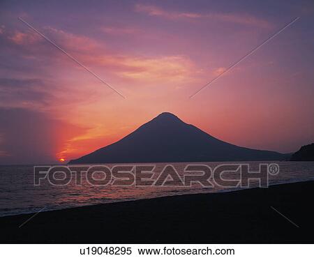 Mount Kaimon at Sunset View Large Photo Image Stock Photography - Mount Kaimon at Sunset. Fotosearch