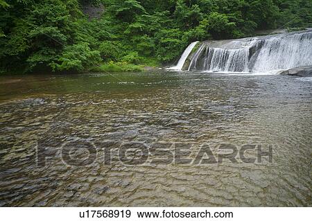 Stock Photo - Nametsu Otaki Fall. Fotosearch