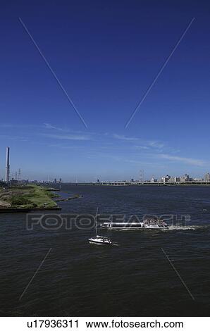 Stock Image - Near Arakawa Estuary. Fotosearch