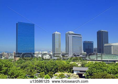 Osaka Business Park View Large Photo Image Stock Photography - Osaka Business Park. Fotosearch