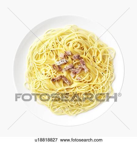 Stock Photo - Pasta alla carbonara. Fotosearch