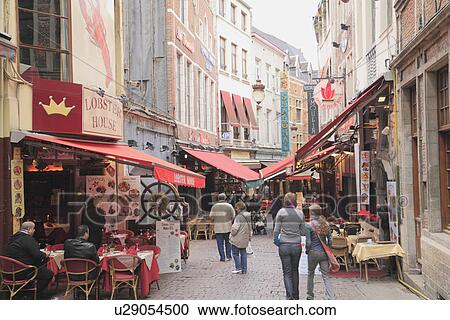 Stock Image - Pedestrian Street. Fotosearch