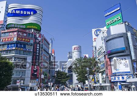 Pedestrians Shibuya Station View Large Photo Image Stock Image - Pedestrians Shibuya Station. Fotosearch