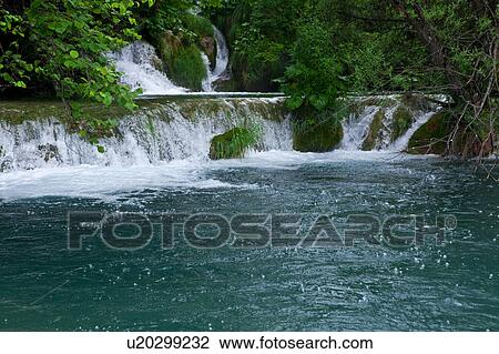 Stock Image - Plitvice Lakes National Park. Fotosearch