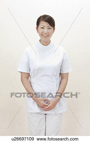 Portrait of beautician View Large Photo Image Stock Photo - Portrait of beautician. Fotosearch