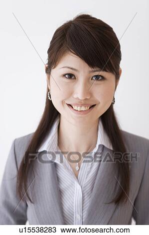 Stock Image - Portrait of businesswoman. Fotosearch