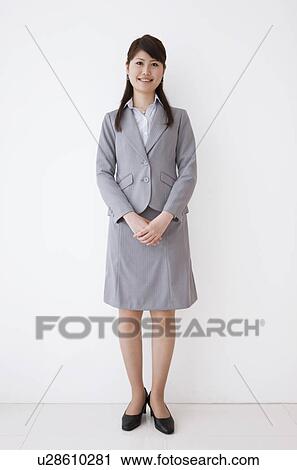 Stock Image - Portrait of businesswoman. Fotosearch