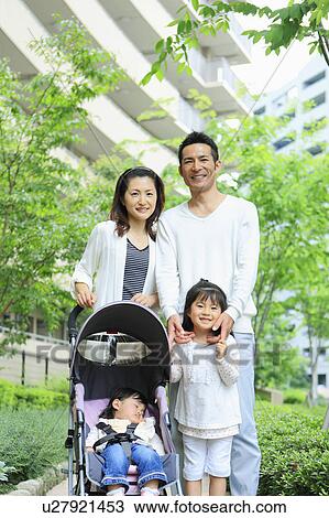 Portrait of Family of Four View Large Photo Image Stock Image - Portrait of Family of Four. Fotosearch