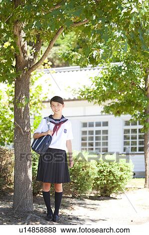 Portrait of Junior High School girl View Large Photo Image Stock Photo - Portrait of Junior High School girl. Fotosearch