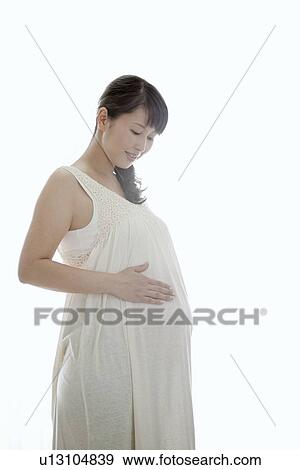 Pregnant Mid Adult Woman View Large Photo Image Stock Photo - Pregnant Mid Adult Woman. Fotosearch