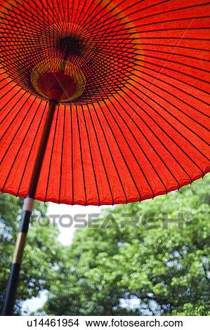 Red Paper Umbrella View Large Photo Image Picture - Red Paper Umbrella. Fotosearch