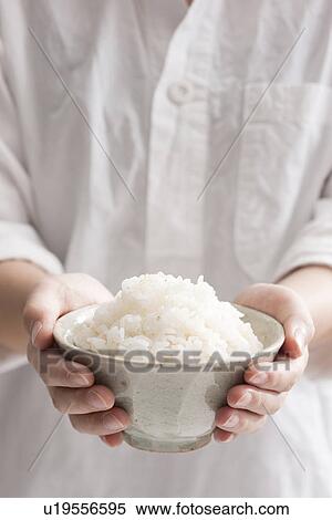 Stock Photography - Rice in the bowl. Fotosearch