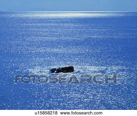Rock in Ocean View Large Photo Image Stock Photo - Rock in Ocean. Fotosearch