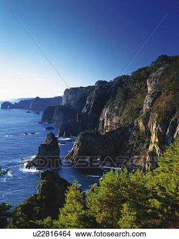 Rocky Coastline View Large Photo Image Picture - Rocky Coastline. Fotosearch