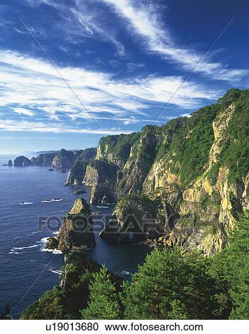 Stock Image - Rocky Coastline. Fotosearch