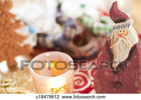 Stock Image - Santa Claus figurine. Fotosearch