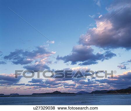 Seascape at Dusk View Large Photo Image Stock Photo - Seascape at Dusk. Fotosearch