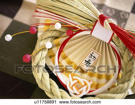 Shimenawa (Japanese Shinto Wreath for New Year) View Large Photo Image Stock Image - Shimenawa (Japanese Shinto Wreath for New Year). Fotosearch