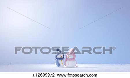 Snowman Couple View Large Photo Image Stock Image - Snowman Couple. Fotosearch