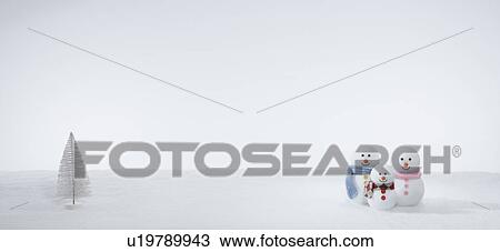 Stock Image - Snowman Family. Fotosearch