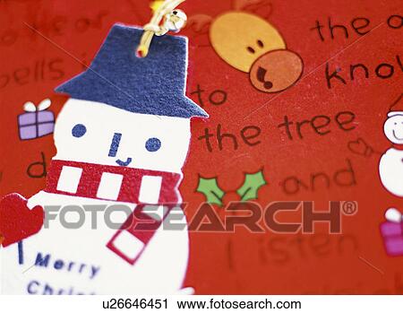 Stock Image - Snowman ornament. Fotosearch