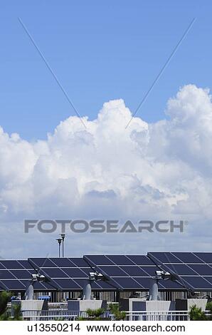 Solar Panels at Water Purification Centre View Large Photo Image Picture - Solar Panels at Water Purification Centre. Fotosearch