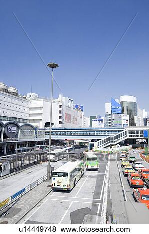 Stock Photo - Southern Entrance of Shibuya Station. Fotosearch