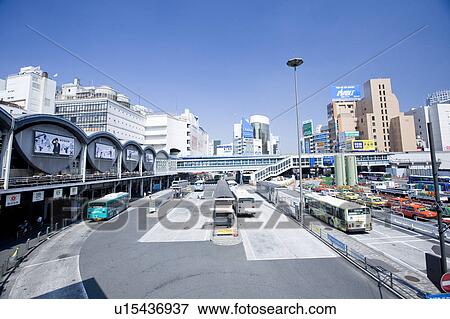 Stock Photo - Southern Entrance of Shibuya Station. Fotosearch