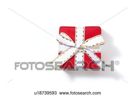 Stock Image - Square Shaped Gift Box. Fotosearch