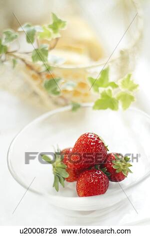 Stock Photo - Strawberries in Bowl. Fotosearch