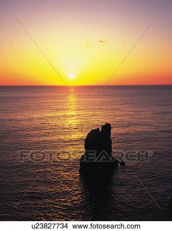 Sunset Over Sea View Large Photo Image Picture - Sunset Over Sea. Fotosearch