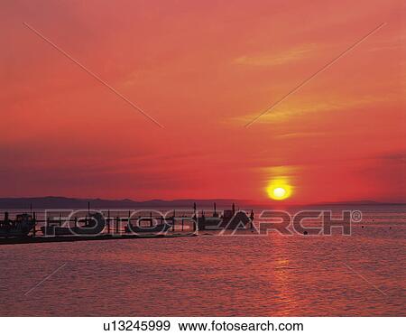 Sunset Over Sea View Large Photo Image Stock Photo - Sunset Over Sea. Fotosearch