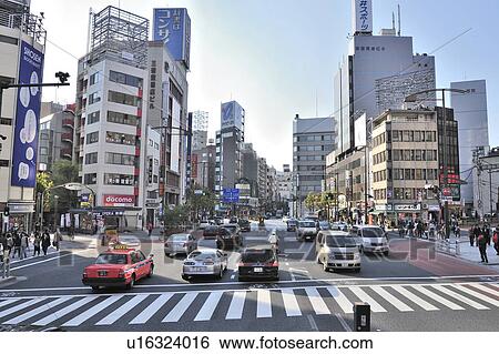 Surugadai-shita Crossing View Large Photo Image Stock Photograph - Surugadai-shita Crossing. Fotosearch