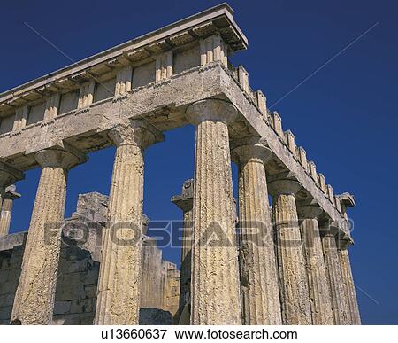 Stock Photo - Temple of Aphaea. Fotosearch