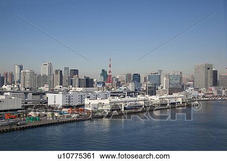 Tokyo Skyline View Large Photo Image Stock Image - Tokyo Skyline. Fotosearch