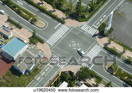 Stock Image - Townscape of Tzu, Kagawa Prefecture, Shikoku, Japan. Fotosearch