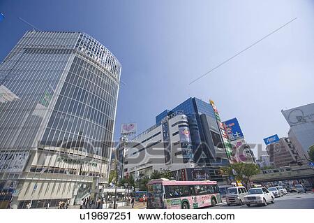 Stock Image - Traffic at Shibya Station. Fotosearch