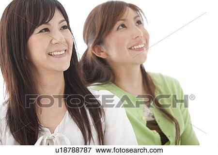 Two Mid Adult Women View Large Photo Image Stock Photo - Two Mid Adult Women. Fotosearch