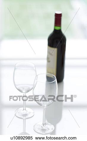 Two Wineglasses and Red Wine View Large Photo Image Stock Photography - Two Wineglasses and Red Wine. Fotosearch