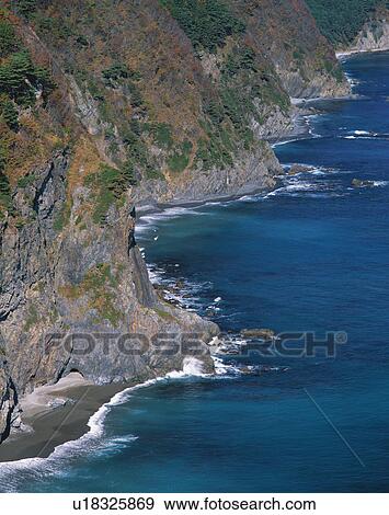 Stock Photo - Unosu Cliffs. Fotosearch