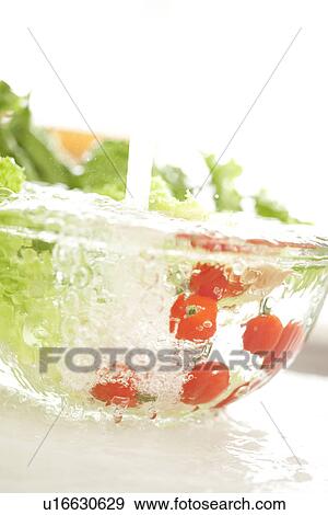 Vegetables in a glass bowl View Large Photo Image Stock Photo - Vegetables in a glass bowl. Fotosearch