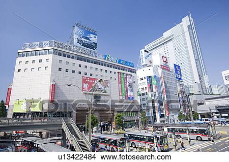 West Entrance of Shibuya Station View Large Photo Image Picture - West Entrance of Shibuya Station. Fotosearch