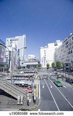 West entrance of Shibuya Station View Large Photo Image Stock Photo - West entrance of Shibuya Station. Fotosearch