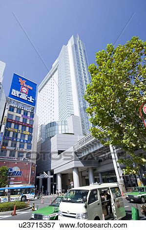 Stock Photo - West Entrance of Shibuya Station. Fotosearch