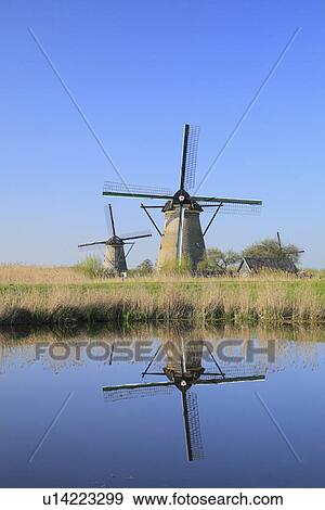 Windmill at River View Large Photo Image Stock Photo - Windmill at River. Fotosearch