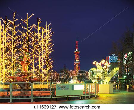 Winter Lights View Large Photo Image Stock Photo - Winter Lights. Fotosearch
