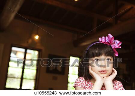 Young Girl Contemplating View Large Photo Image Stock Image - Young Girl Contemplating. Fotosearch
